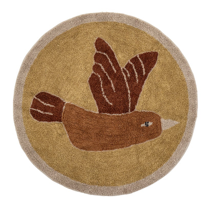 Tapis rond oiseau - ø 90 cm