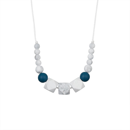 Collier allaitement / portage / dentition LOU - bleu