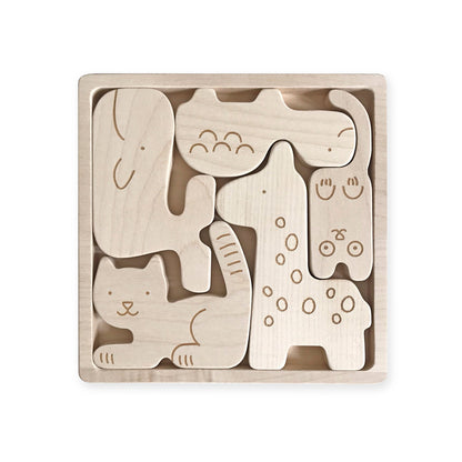 Jeu encastrement animaux Puzzle - 3+