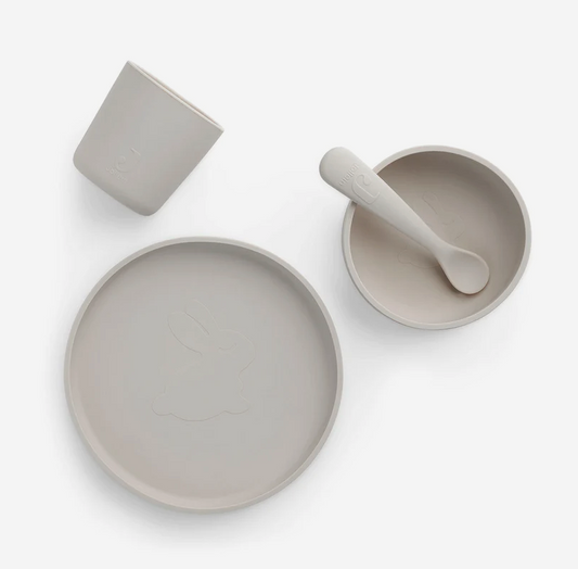 Set repas silicone 4 pcs - Perle